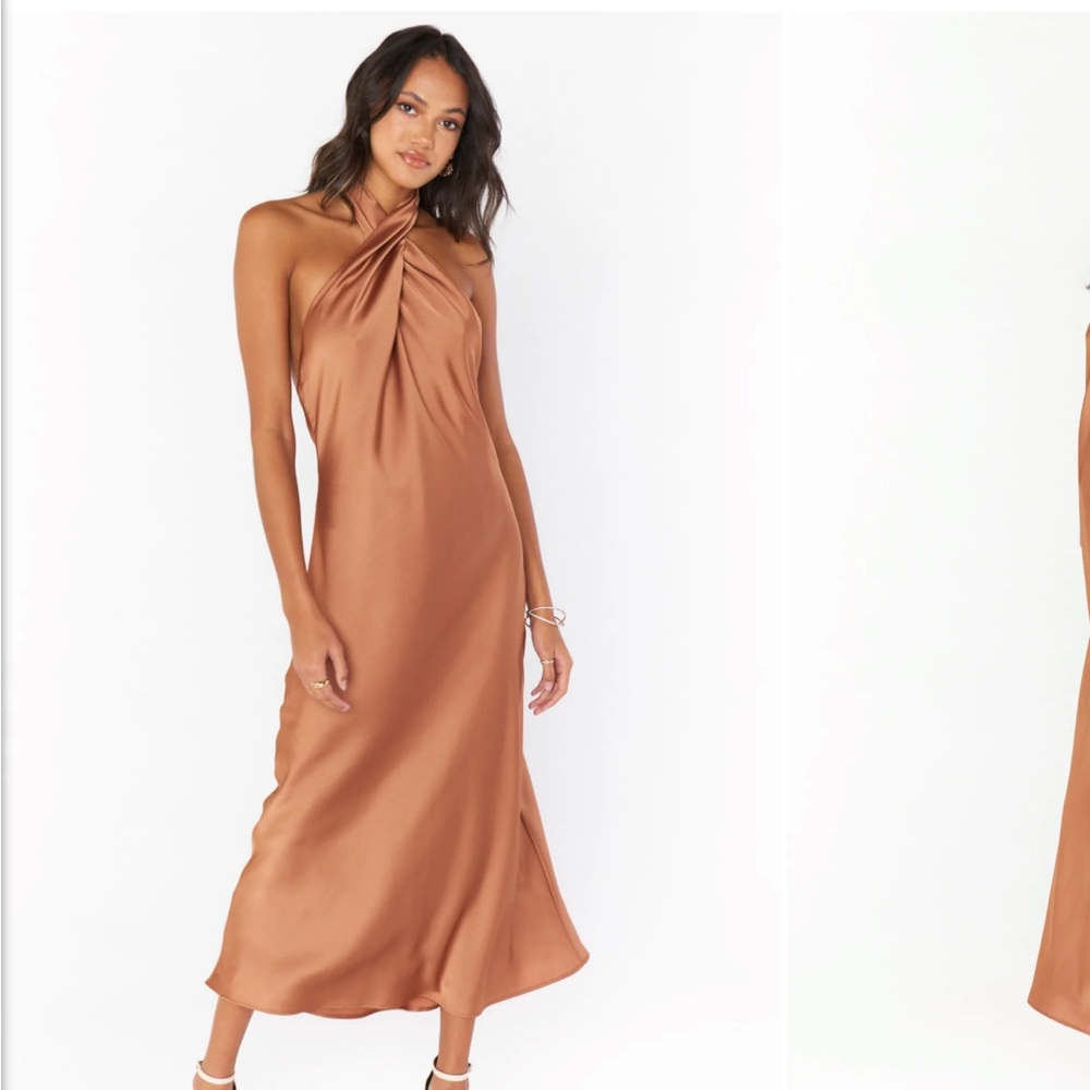 Show Me Your Mumu Jasmine Halter Midi Dress